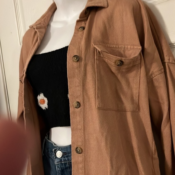 The Drop Button Down Shirt Jacket Shacket Sz S - Picture 3 of 11